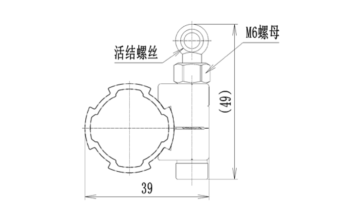 功能辅件A与活节螺丝套件尺寸