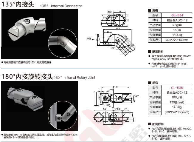 第三代精益管连接件规格17